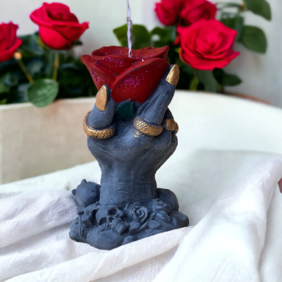 Rose Hand Candle Ghost Claw Magic Hand