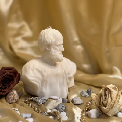 Aristotle – Sculptural Philosopher Candle