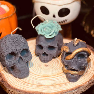 Sacred Mind – Mandala Skull Candle