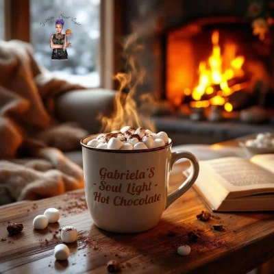 hot chocolate London candle wardrobe freshener handmade from soy wax by Gabriela