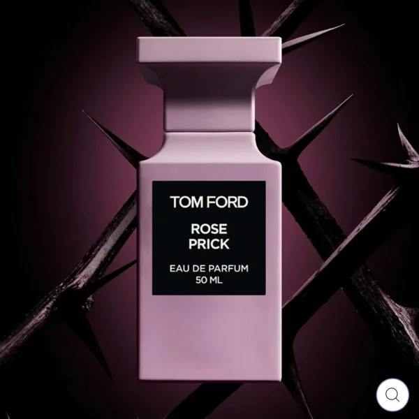 Rose Prick luxury car diffuser with wooden cap hanging in a vehicle