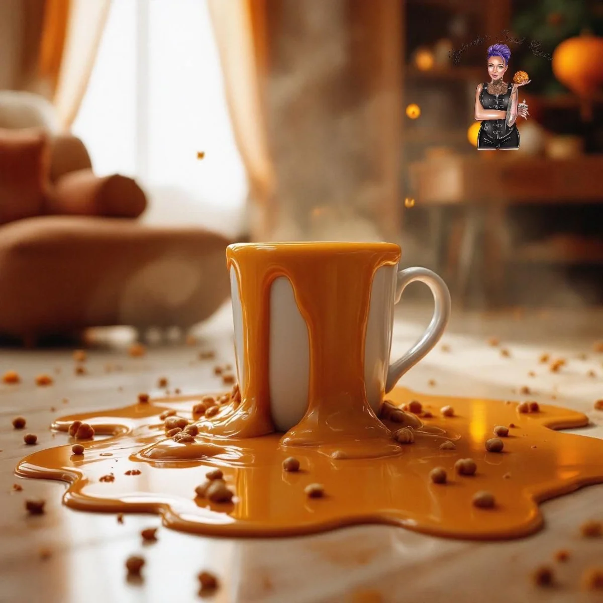 nutty caramel wax melt by Gabriela with roasted nuts, vanilla and brown sugar – handmade soy wax