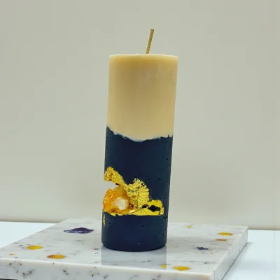 Euphoria citrine crystal candle handmade soy wax luxury candle