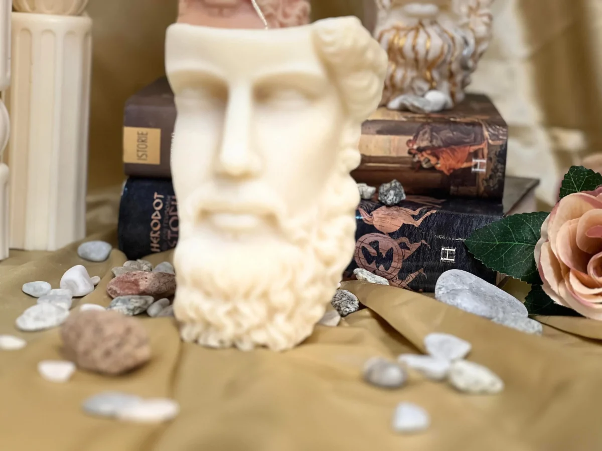 Cronos – Greek God Candle greek god candle UK handmade soy wax Cronos sculptural candle