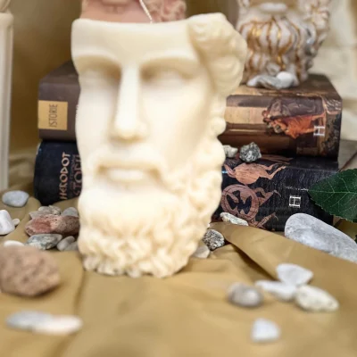 Cronos – Greek God Candle greek god candle UK handmade soy wax Cronos sculptural candle