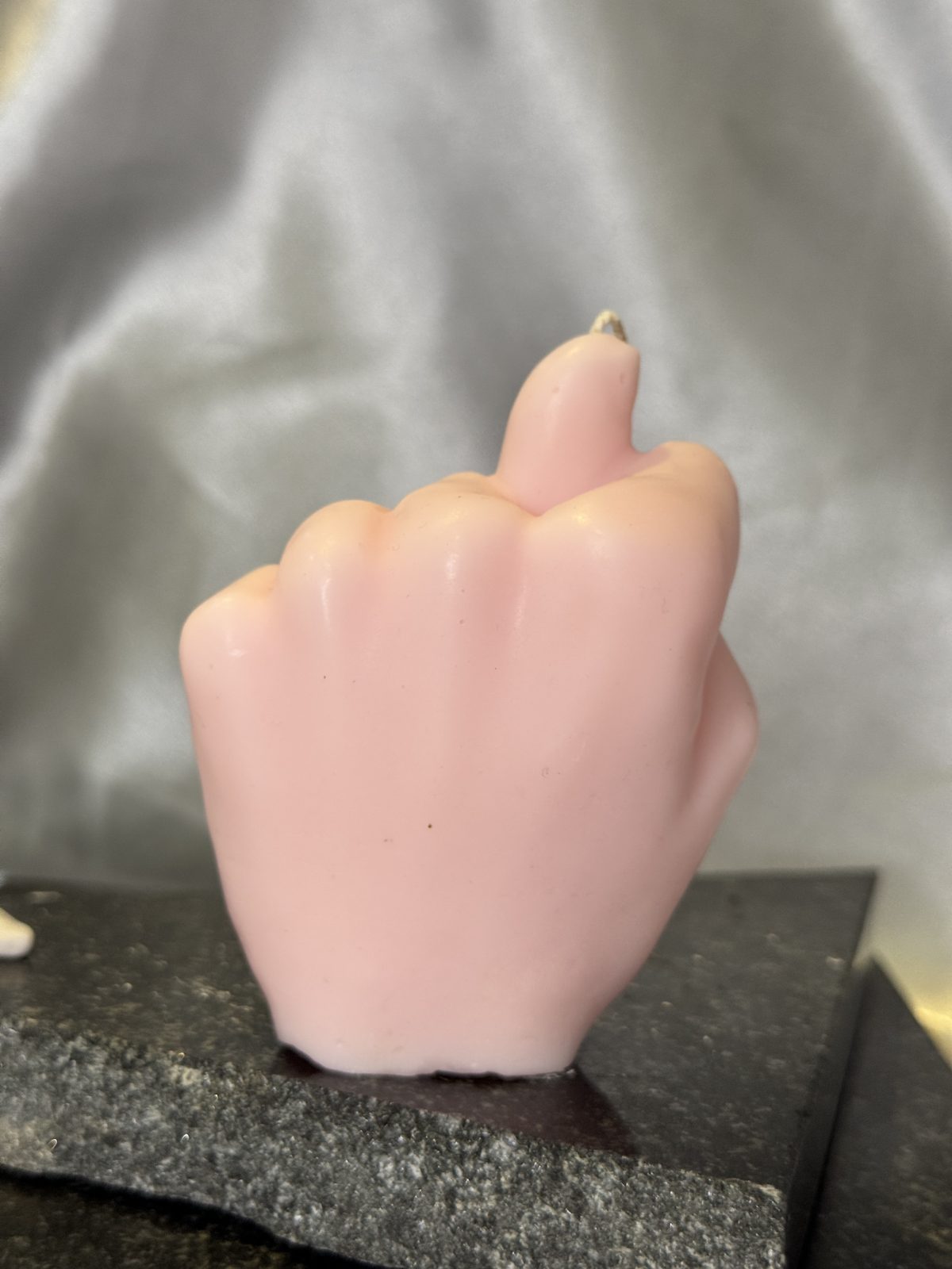 promise hand candle handmade sculptural soy wax hand gesture candle UK