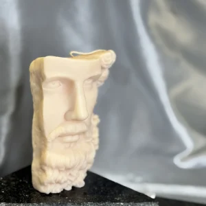 greek god candle UK handmade soy wax Cronos sculptural candle