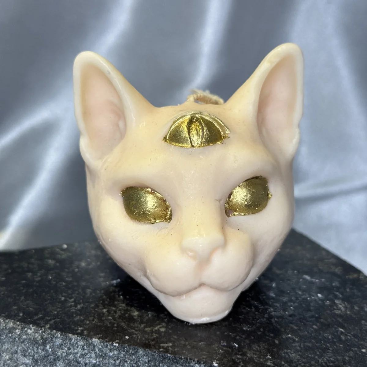 cat candle UK handmade soy wax Bastet cat goddess candle